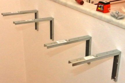 Mount the sink to the wall
