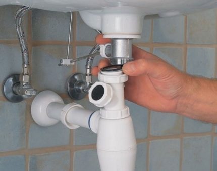 Mount the sink to the wall