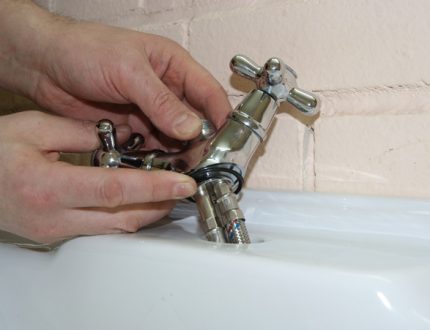 Mount the sink to the wall