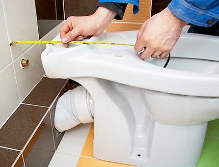 Installation de toilettes