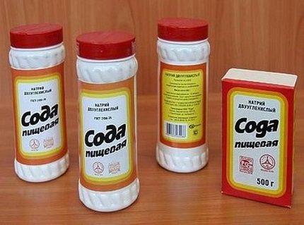 Soda để làm sạch cống