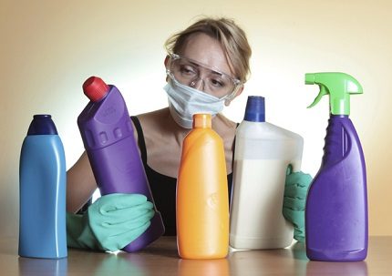 Safety measures for cleaning the sink
