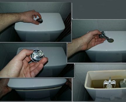 Démontage du bouchon du réservoir de vidange