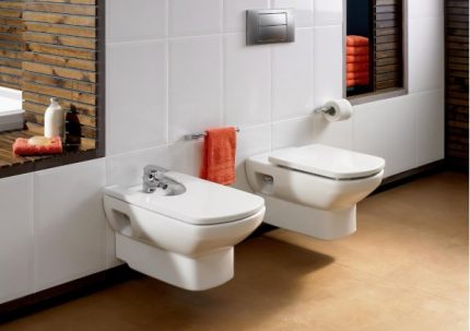 Bidet na naka-mount na Modelo