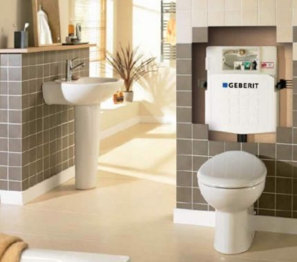 Tangke ng pag-install ng flush