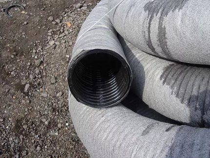 Drains géotextiles
