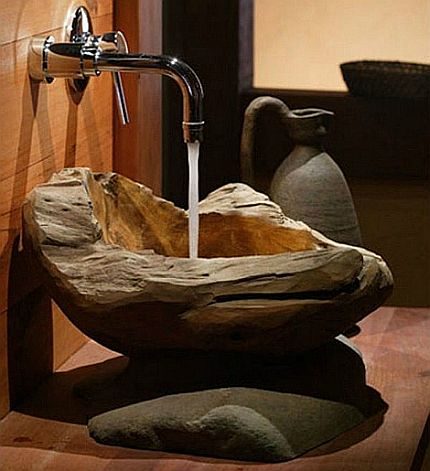Designer bathroom sink