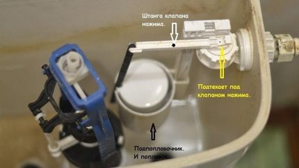 Inlaatklep tank