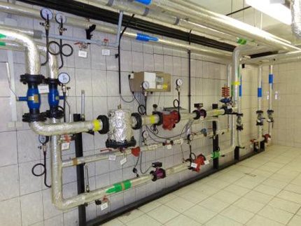 Schéma de l'alimentation en eau interne