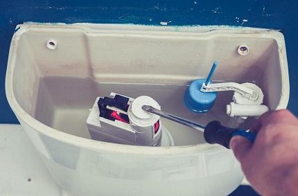 Mécanisme d'évacuation des toilettes