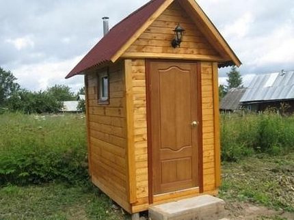 Houten toilet