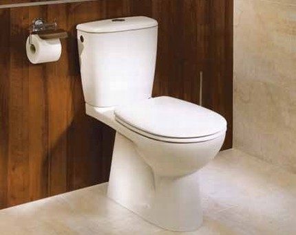 Montage van toiletpot