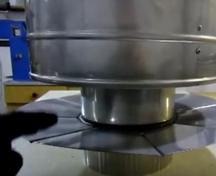 Metalen rok met vonkenvanger