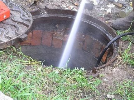 Nettoyage à l'eau