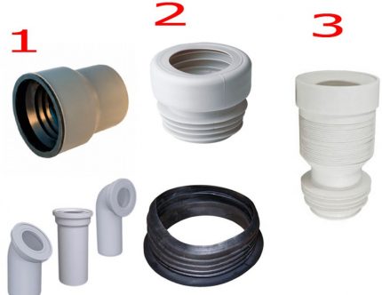Mga cuff ng toilet