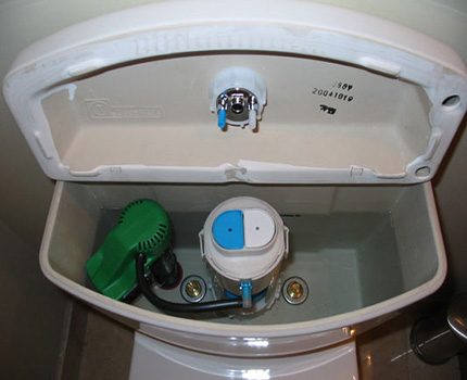 Toilet waterniveau