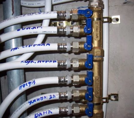 Manifold với van ngắt