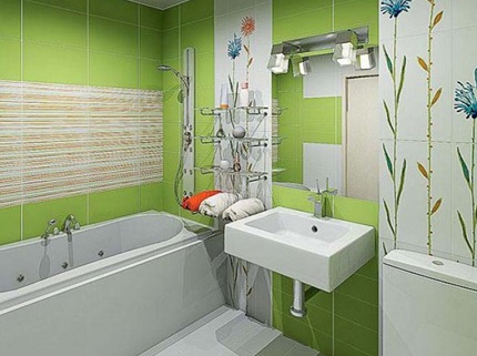Vak in het interieur van de badkamer