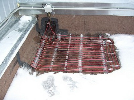 Chauffage de toit plat