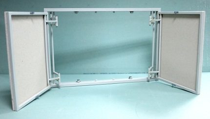 Design of a two-door revision hatch