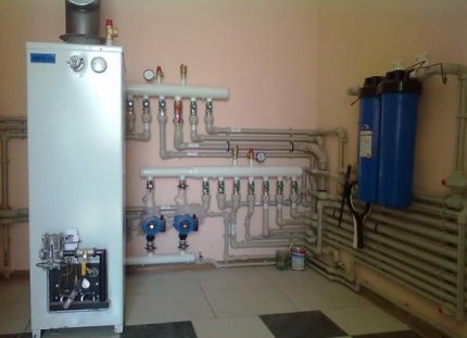 Gas boiler ng pagpainit