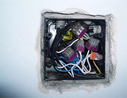 Doos voor verborgen bedrading