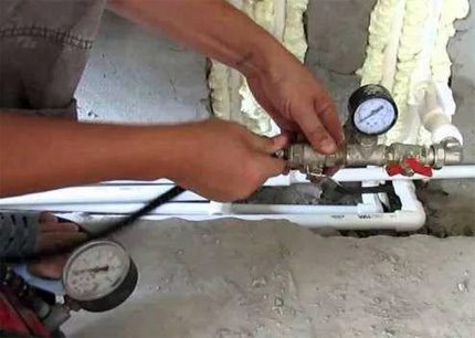 Pressure testing system