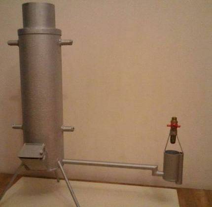 Ontwikkeling oven met een gasfles lichaam