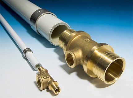 Technique of crimping metal-plastic pipes