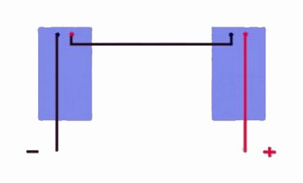 Connectivity feature in serial circuit