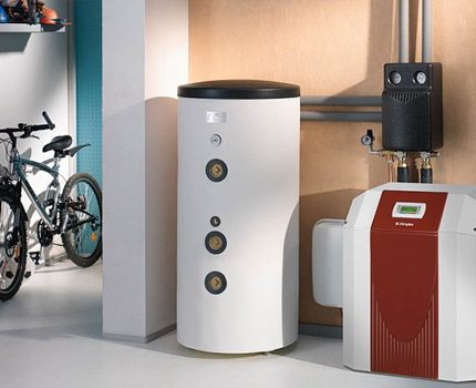 Boiler in een woonhuis
