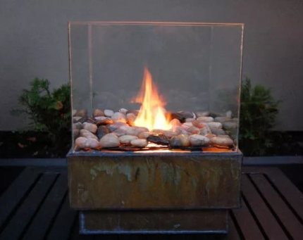 Flamme orange