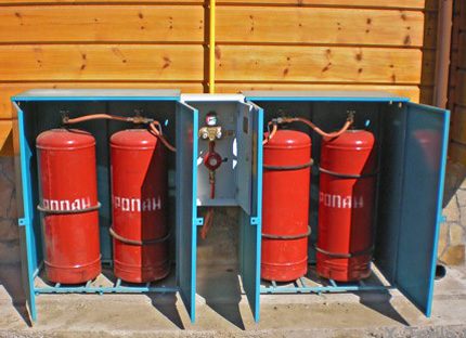 Train de gaz propane