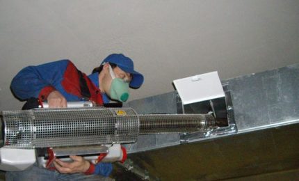 Ventilatie reinigingsproces