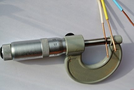 Meting van draaddiameter