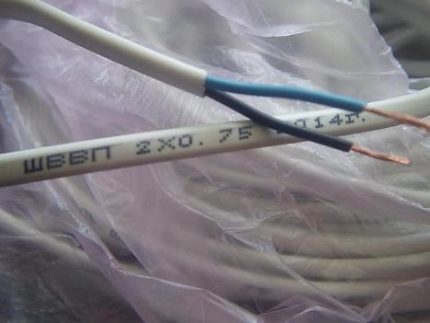 Elektrische draad ШВВП