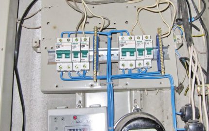 Elektrische bedrading in het appartement