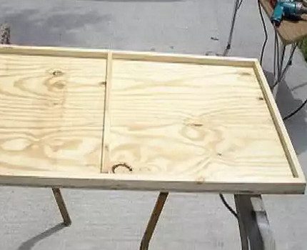 Houten frame voor fotocel