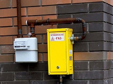 Gas supply system ng isang pribadong mababang gusali