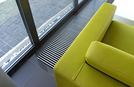 Convecteurs au sol avec filtres intégrés