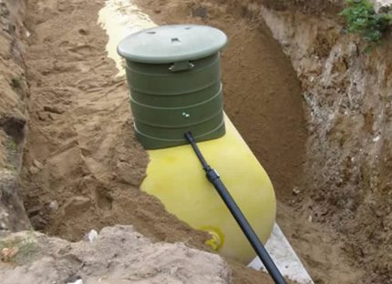 Zand dat de tank vult
