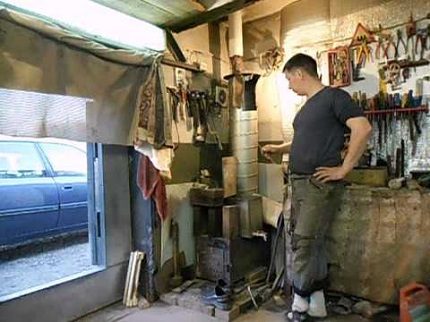 Chauffage de garage avec four miracle