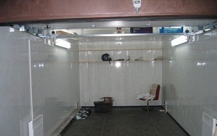 Standaard radiatoren in de garage