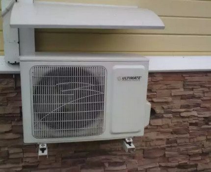 Wandgemonteerde warmtepomp