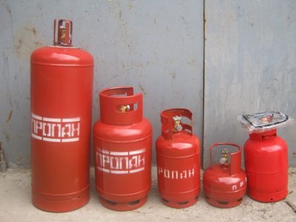 Gasflessen voor warmtepistolen