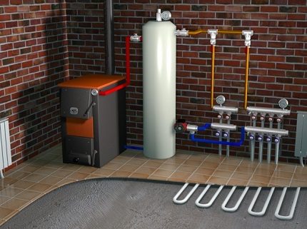 Dubbel circuit ketel