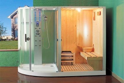 Doucheruimte met stoomgenerator
