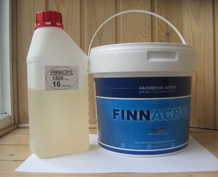 Liquid acrylic para maligo