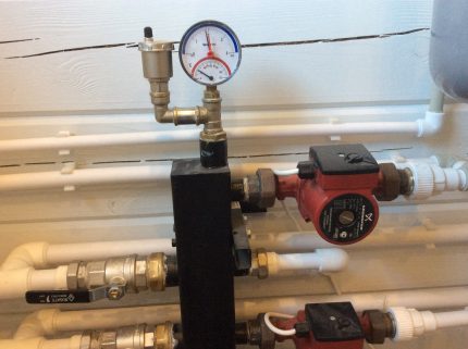 Circulatiepomp manometer