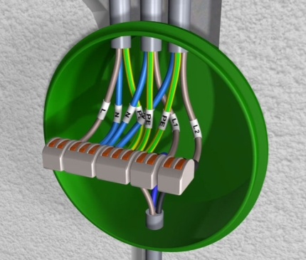 Wiring self-locking terminals